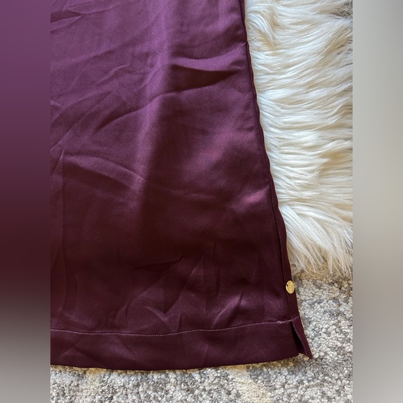 Scotch & Soda wine satin shift dress - Picture 5 of 7